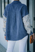 Patchwork Corduroy Buttoned Shirt Jacket